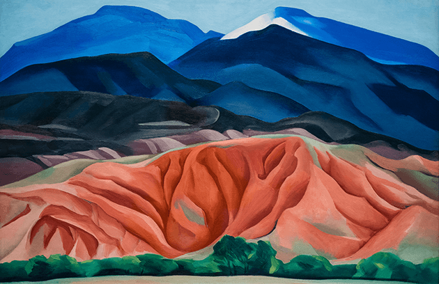 Georgia O’Keeffe, Black Mesa Landscape, New Mexico / Out Back of Marie’s II, 1930, Georgia O’Keeffe Museum, Santa Fe. Image: Albert Knapp / Alamy Stock Photo, Artwork: © 2022 Georgia O’Keeffe Museum / DACS, London